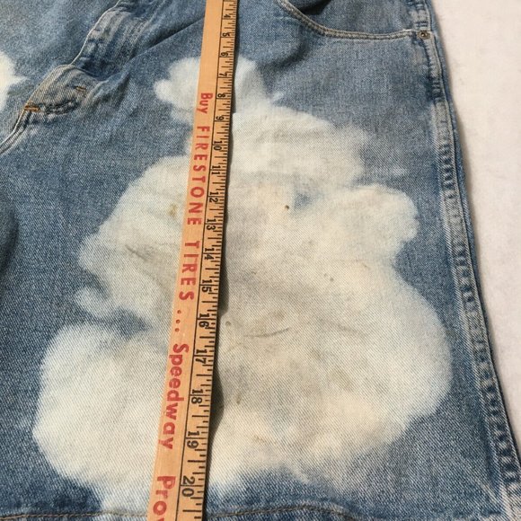 #LL Wrangler Silver Edition shorts Acid Wash bleach distressed 40 waist - Picture 3 of 6